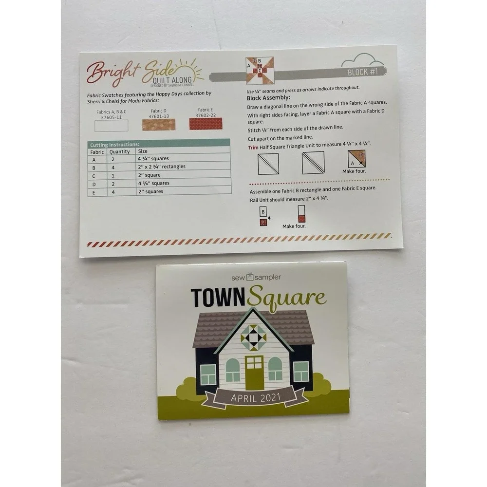 Sew Sampler Box Items, Bonnie & Camille Pattern, New In Package April 2021